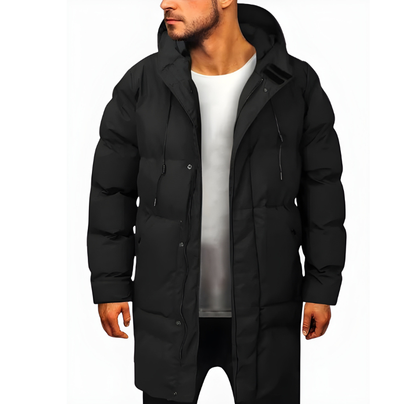 Mens Winter Jackets Hooded Puffer Coat