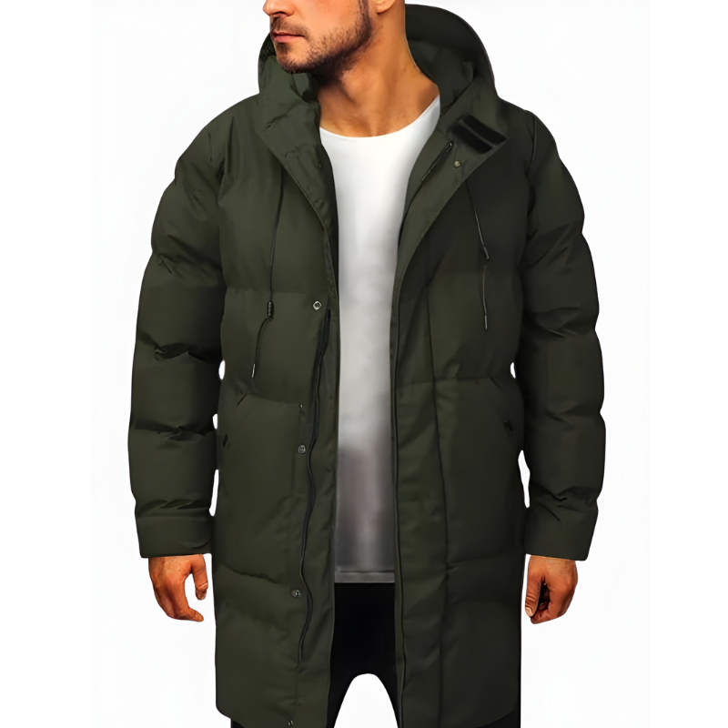 Mens Winter Jackets Hooded Puffer Coat