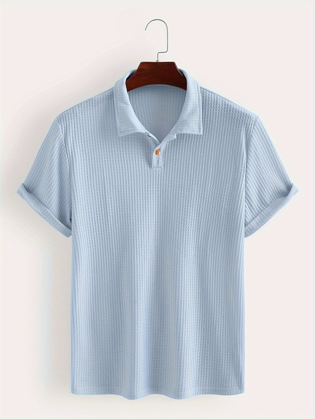 Men’s Shirt | Airy Fabric with Semi-Transparency | Short Sleeve - Blue / S - Shirt