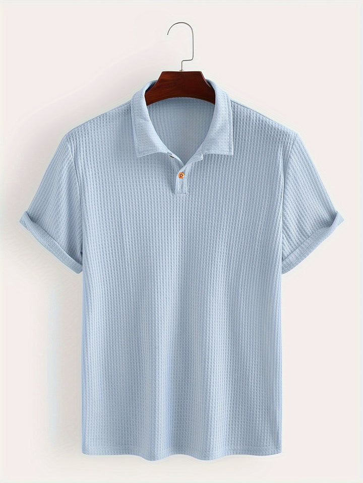 Men’s Shirt | Airy Fabric with Semi-Transparency | Short Sleeve - Blue / S - Shirt