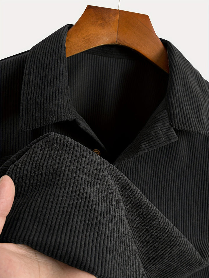 Men’s Shirt | Cord Structure Breathable and Comfortable | Short Sleeve - Shirts