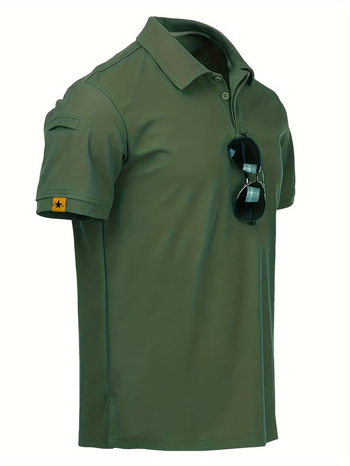 Men’s Tactical Polo Shirt | Breathable and Lightweight | Short Sleeve - Green / S - Shirts