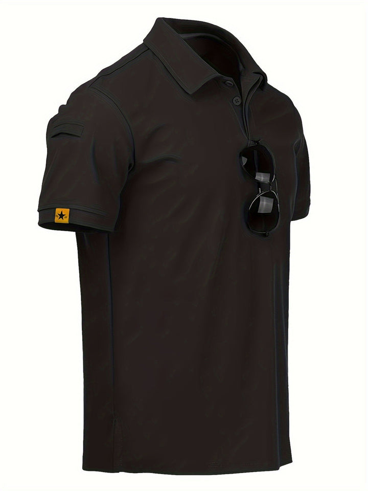 Men’s Tactical Polo Shirt | Breathable and Lightweight | Short Sleeve - Black / S - Shirts